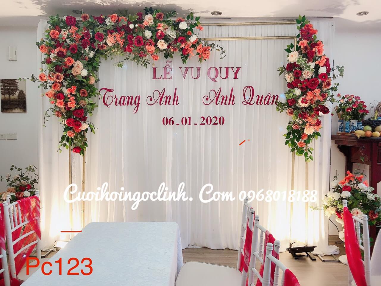 hình ảnh mẫu phông rèm đám cưới mới nhất