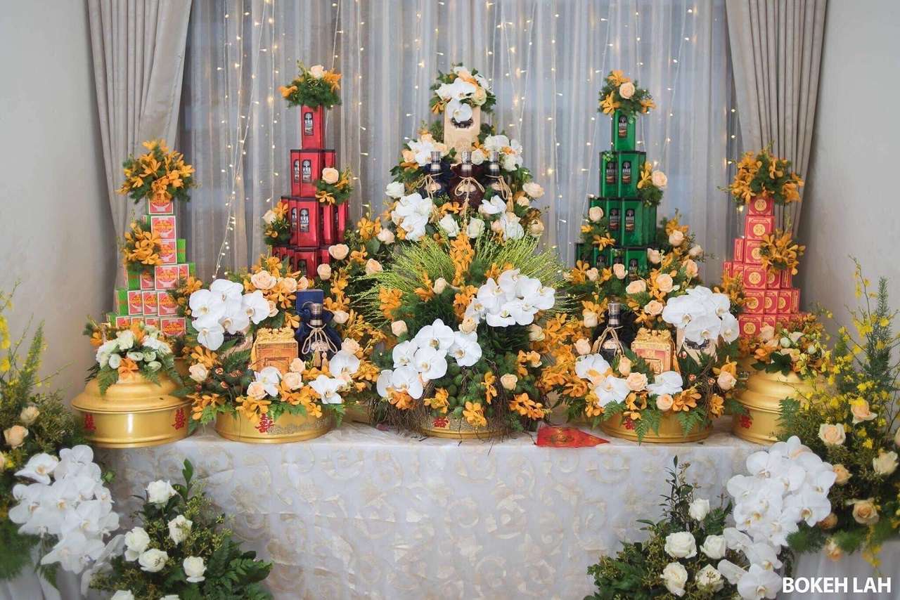 hình ảnh tráp ăn hỏi sơn mài