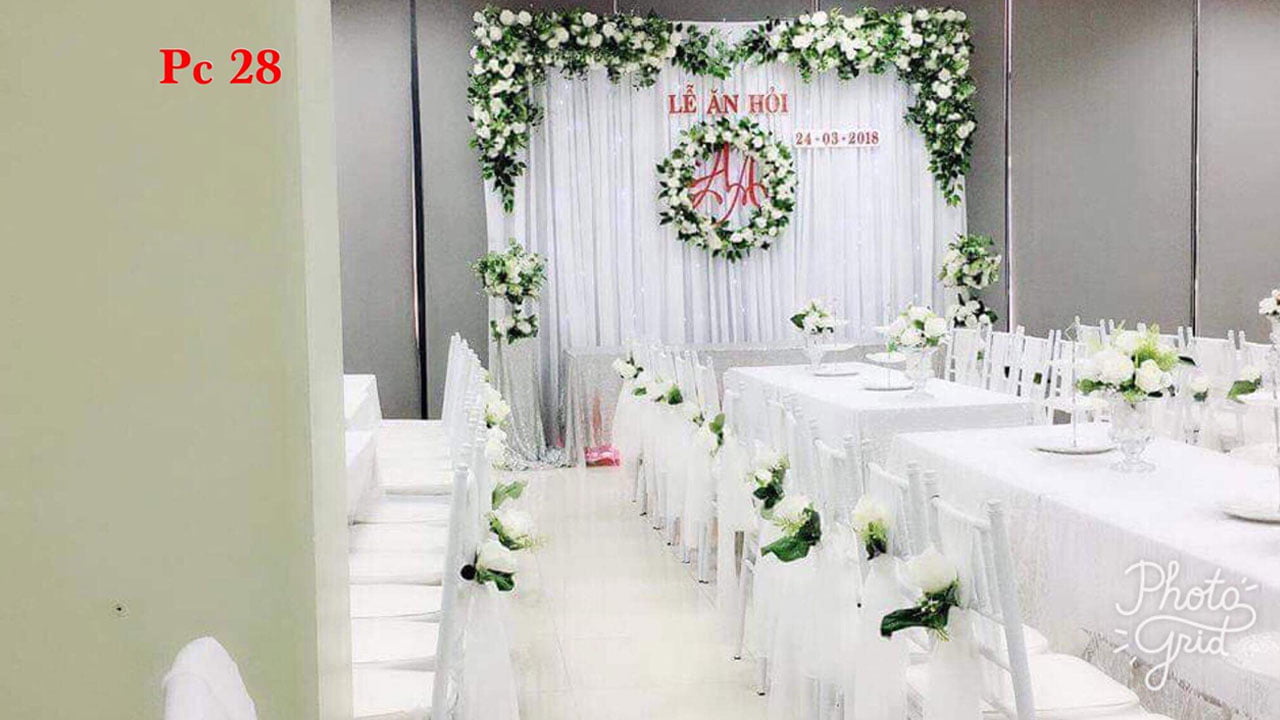 hình ảnh Mẫu Phông Cưới Trắng Đẹp 2018