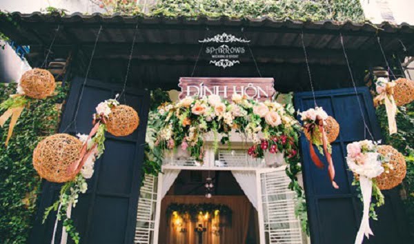 Cổng hoa cưới Rustic