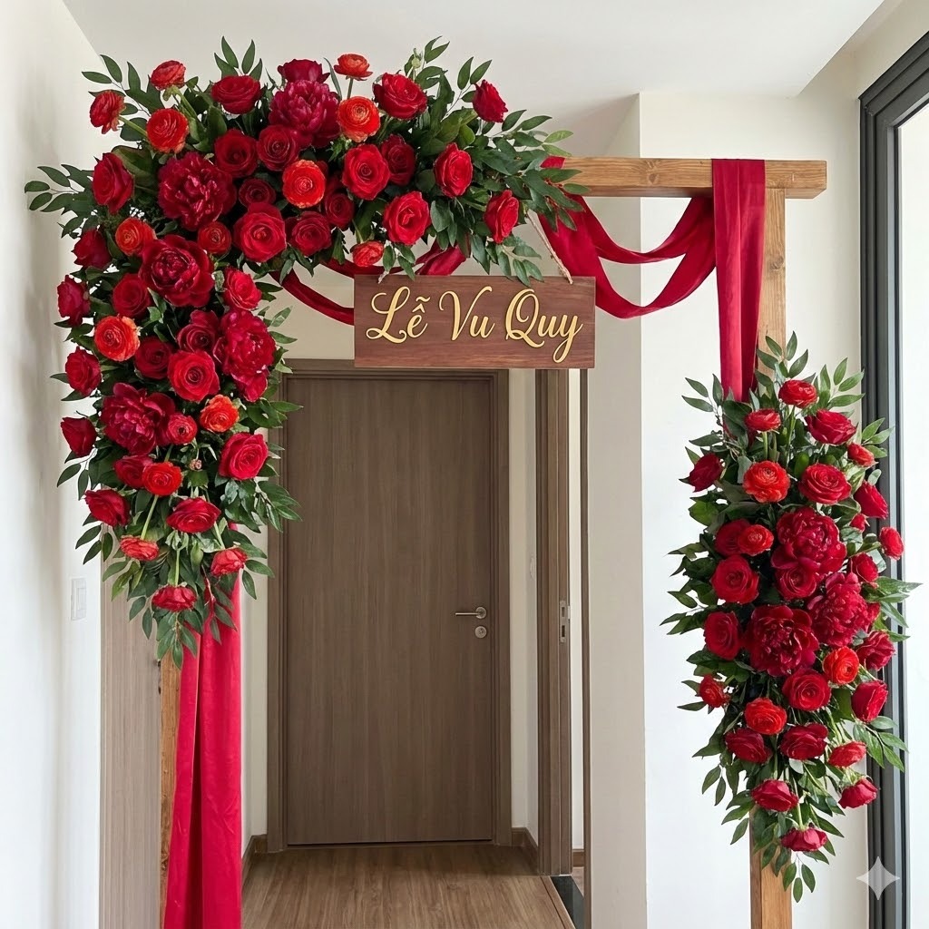 Thiết kế so le đầy ngẫu hứng cùng với vải lụa đảm bảo sẽ là khung nền chụp hình siêu nổi bật