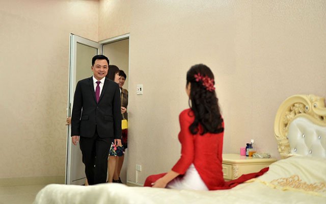trang trí phòng chờ cô dâu