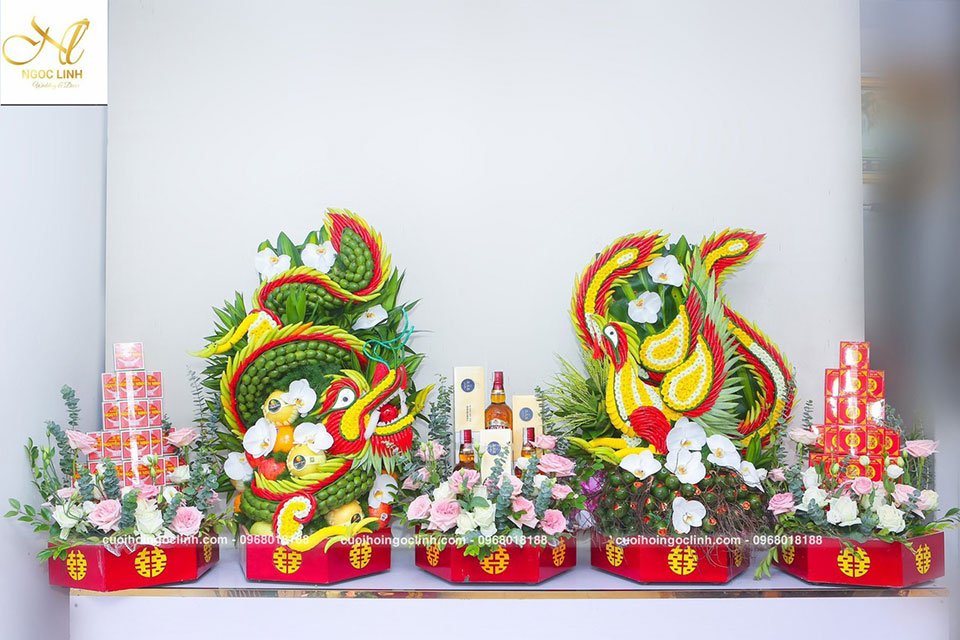 Hơn 268+ Mẫu Tráp Ăn Hỏi 5 Lễ Đẹp Nhất Vịnh Bắc Bộ 2 5 tráp ăn hỏi rồng phượng đẹp